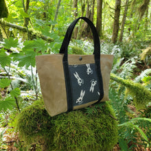 One of a Kind Death Bunny Waxed Canvas Tool Tote