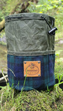 Vintage Blue and Green Plaid Wool and 10.1 oz Green Waxed Canvas Limited Collection Outdoor Gear