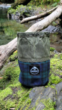 Vintage Blue and Green Plaid Wool and 10.1 oz Green Waxed Canvas Limited Collection Outdoor Gear
