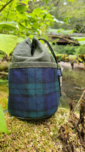 Vintage Blue and Green Plaid Wool and 10.1 oz Green Waxed Canvas Limited Collection Outdoor Gear