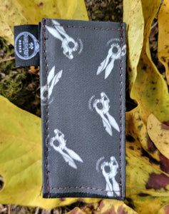 Death Bunny Tiny Pocketknife Bag Slip in Waxed Canvas Two Styles