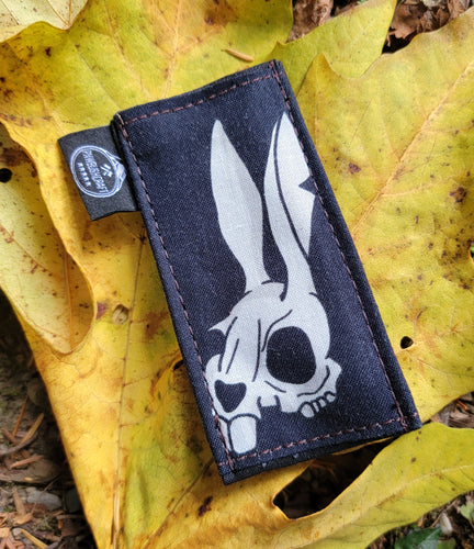Death Bunny Tiny Pocketknife Bag Slip in Waxed Canvas Two Styles