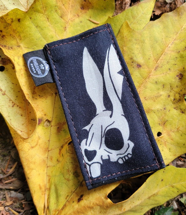 Death Bunny Tiny Pocketknife Bag Slip in Waxed Canvas Two Styles