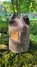 Small Brown Canvas Bucket Bag