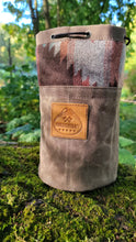 Small Brown Canvas Bucket Bag