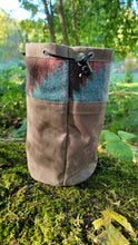Small Brown Canvas Bucket Bag