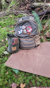 Forest Ground Cloth Waxed Canvas and Cordura for Bushcraft and Camping