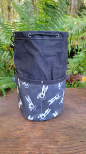Death Bunny Cedar Bucket Bag with Limited Edition by PNWBUSHCRAFT