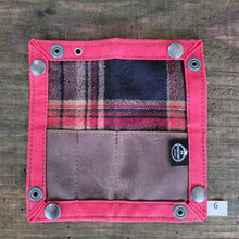 EDC Waxed Canvas Travel Tray for your Gear and EDC 2.0 Flannel Lined