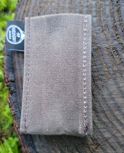 Tiny Pocketknife Bag Slip in Waxed Canvas 3.5"