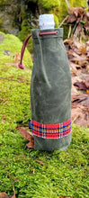 Rugged Green Waxed Canvas Bag with Vintage Trim Perfect for the Holidays