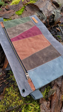 Large Waxed Canvas Zipper Pouch