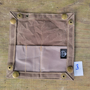 EDC Waxed Canvas Travel Tray for your Gear and EDC 2.0