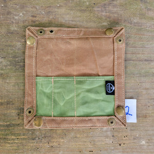 EDC Waxed Canvas Travel Tray for your Gear and EDC 2.0