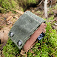 waxed canvas foraging pouch handcrafted by PNWBUSHCRAFT