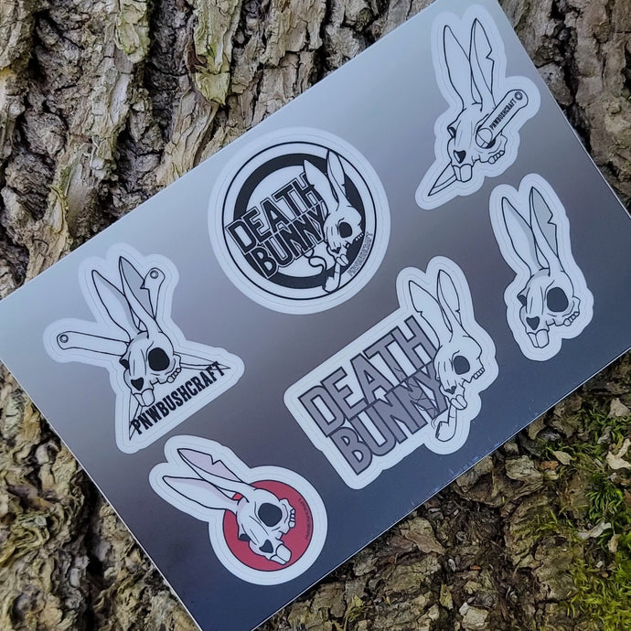 vinyl sticker sheet Death Bunny 