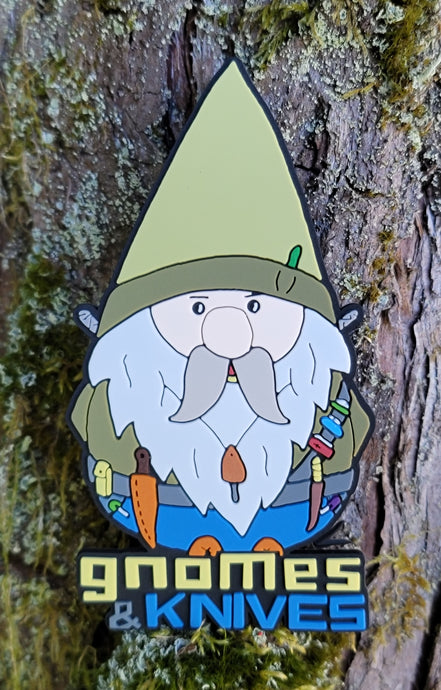 Gnomes and Knives PVC Patch with Hook Backing