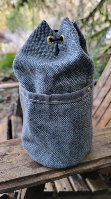 Vintage Wool Canvas Bucket Bag
