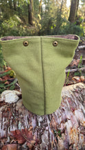 OOAK Mushroom Wool & Canvas Bucket Bag