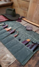 waxed canvas fixed blade roll by PNWBUSHCRAFT