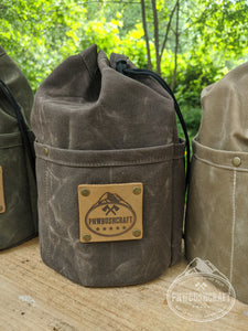 waxed canvas bag with outside pockets PNWBUSHCRAFT