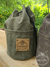 waxed canvas bag with outside pockets PNWBUSHCRAFT