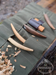 Waxed Canvas Kestrel Tool Roll By PNWBUSHCRAFT