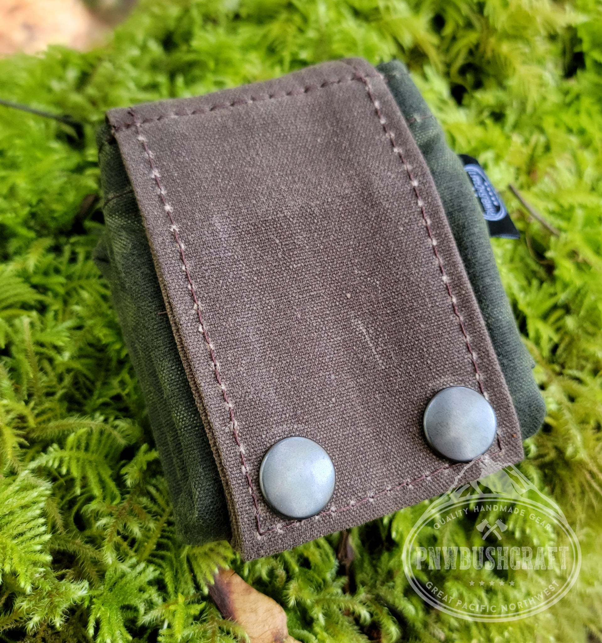 Waxed Canvas Bushcraft Foraging/Dump Pouch - Grommet's Leathercraft