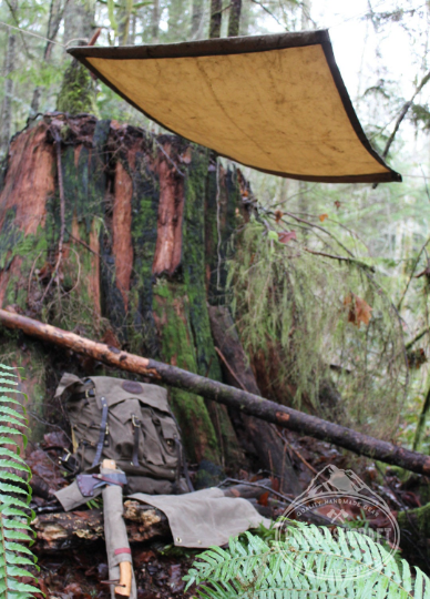 PNW Bushcraft Waxed Canvas Ground Cloth Hammock Chair PNW BUSHCRAFT