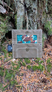Waxed Canvas Tiny Pouch for Dice, Fire Kits or Wallet