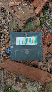 Waxed Canvas Tiny Pouch for Dice, Fire Kits or Wallet