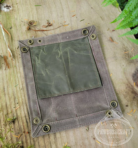 Waxed Canvas Pipe Tray By PNWBUSHCRAFT