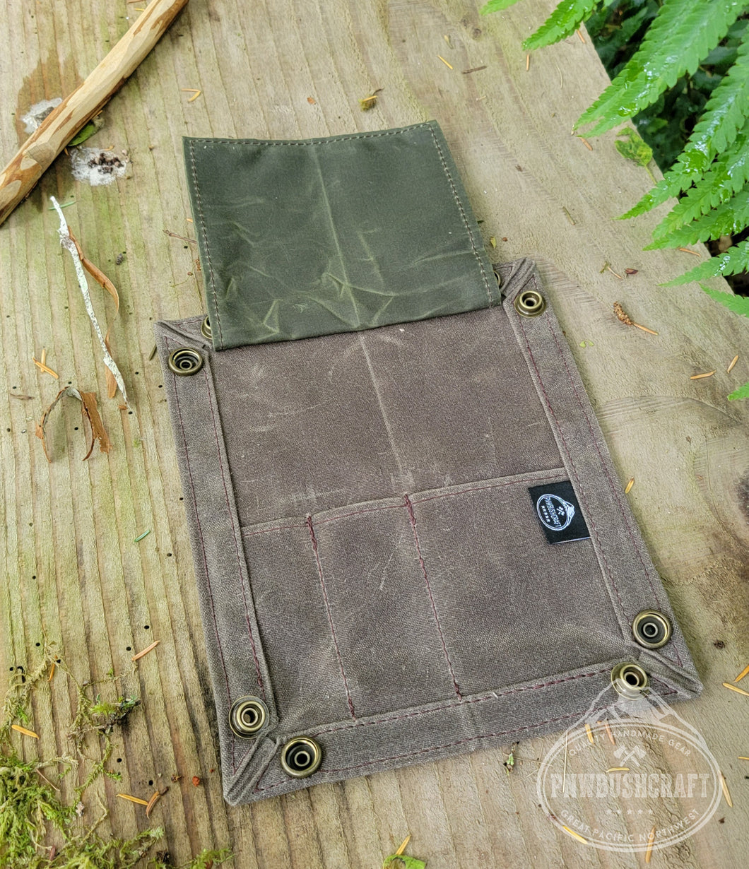 Waxed Canvas Pipe Tray By PNWBUSHCRAFT