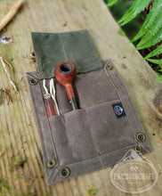 Waxed Canvas Pipe Tray By PNWBUSHCRAFT