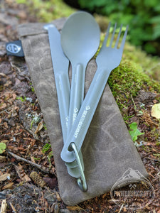 Waxed Canvas Spork Bag By PNWBUSHCRAFT