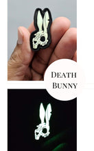 Death Bunny Glow in the Dark PVC Patch with Hook Backing FREE U.S Shipping