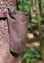 waxed canvas bag for collecting mushrooms by PNWBUSHCRAFT