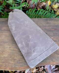 Rugged Brown Waxed Canvas Bag with Reinforced Bottom *Holiday Special*