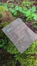 Waxed Canvas Roll Up Pouch with Lantern patch