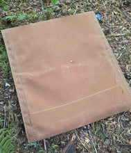 Waxed Canvas Two Snap Notebook Pouch  with Vintage Lining Built Bigger for the Trail