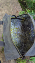 Small Utility Waxed Canvas Duffle – Steel and Green