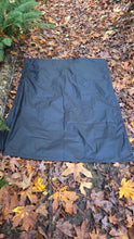 Black Waxed Canvas Groundcloth 6ft 6"