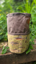 Fresh Water Fish Medium Cedar Bucket Bag