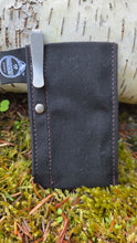 Waxed Canvas Pocketknife Slip with Titanium Clip