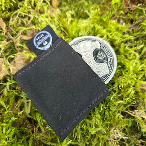 Handcrafted Waxed Canvas Coin Slips