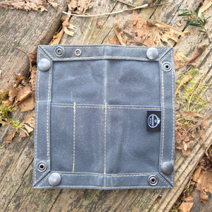 EDC Waxed Canvas Travel Tray for your Gear and EDC 3.0 Deeper Pocket *New Size*