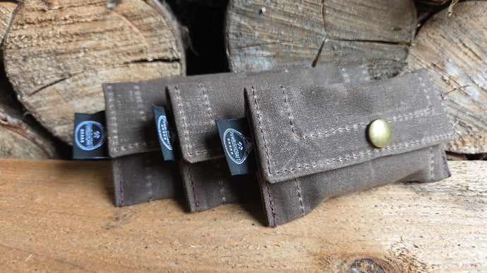 Waxed Canvas Tiny Pouch for Dice, Fire Kits or Wallet