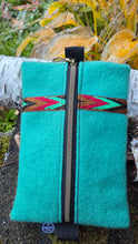 PNWBUSHCRAFT Vintage Wool Zipper Pouch with Trim