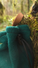 PNWBUSHCRAFT Wool & Leather Canvas Bucket Bag Green