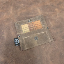Tiny Waxed Canvas Dice Pouch with Wool Lining